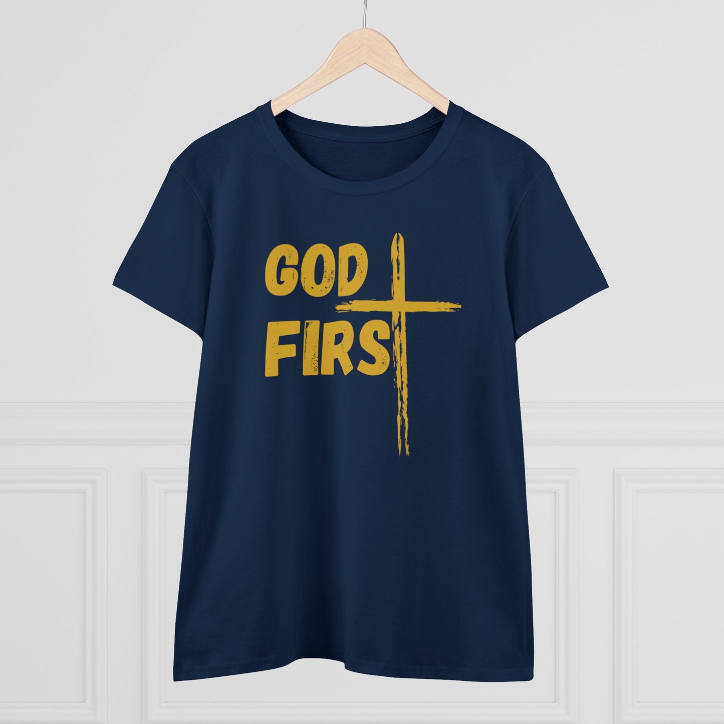 Women's Midweight God First Cotton Tee