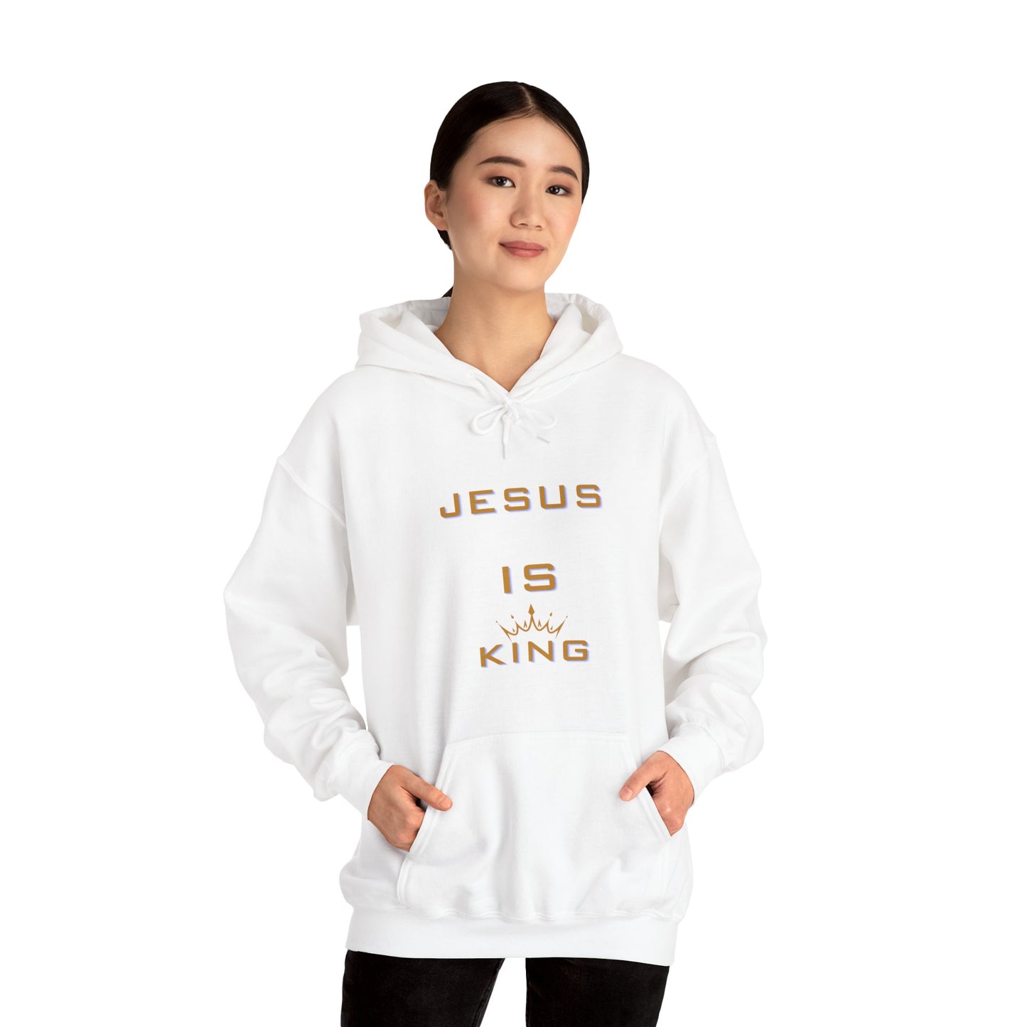 Unisex Heavy Blend™ Hooded Jesus is King Women's Sweatshirt