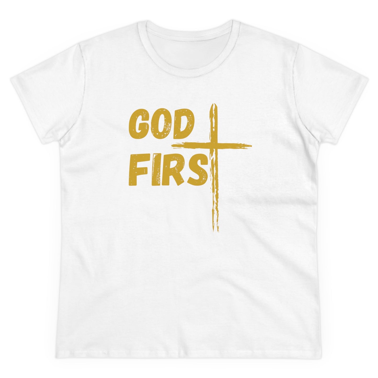 Women's Midweight God First Cotton Tee