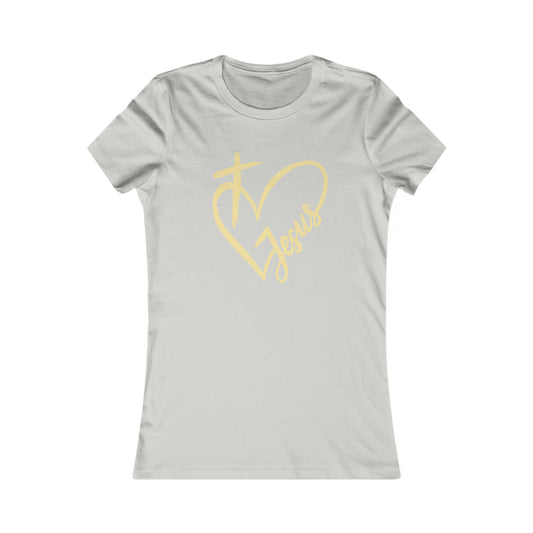 Women's Jesus Heart T shirt