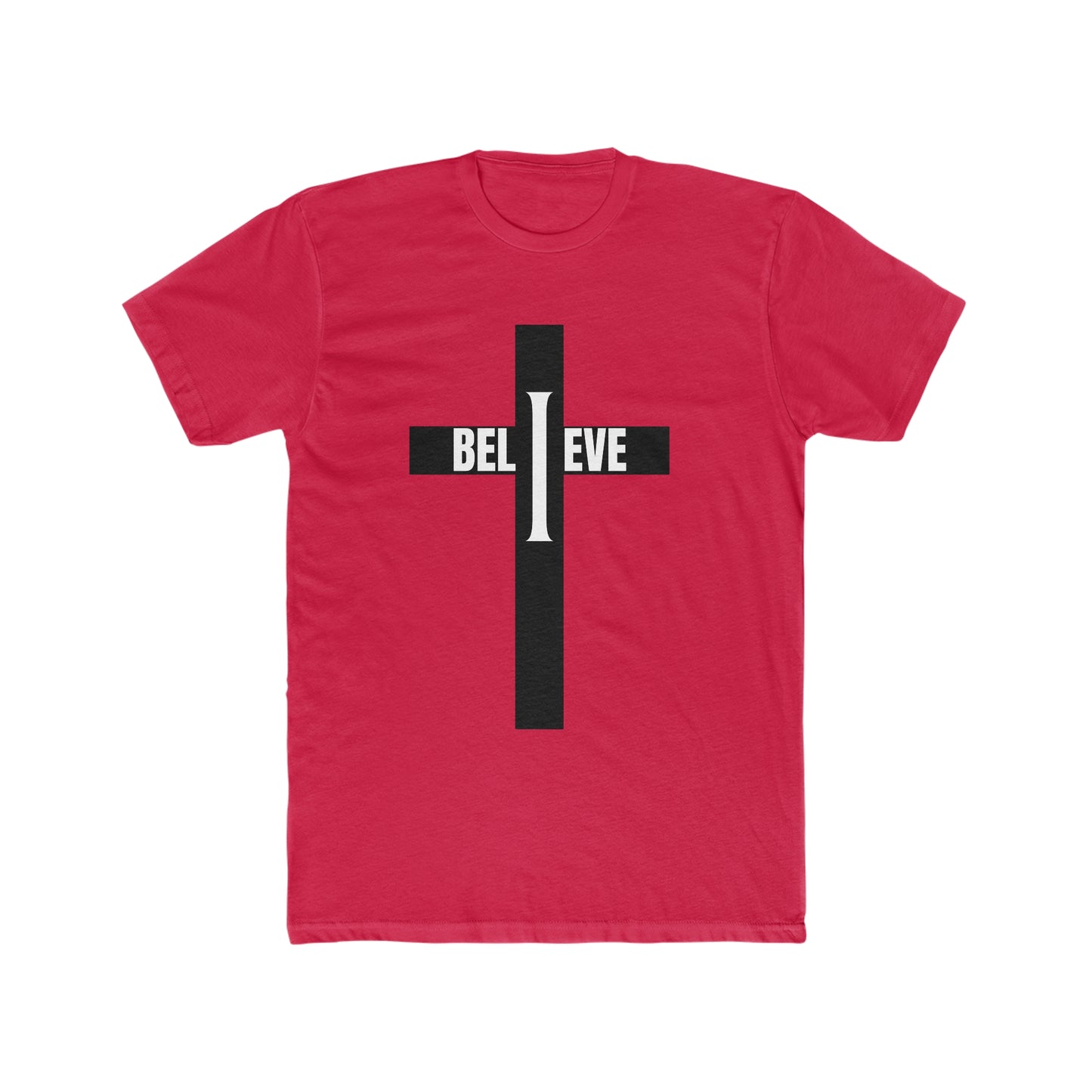 I Believe Men's Christian Cotton Crew T-Shirt