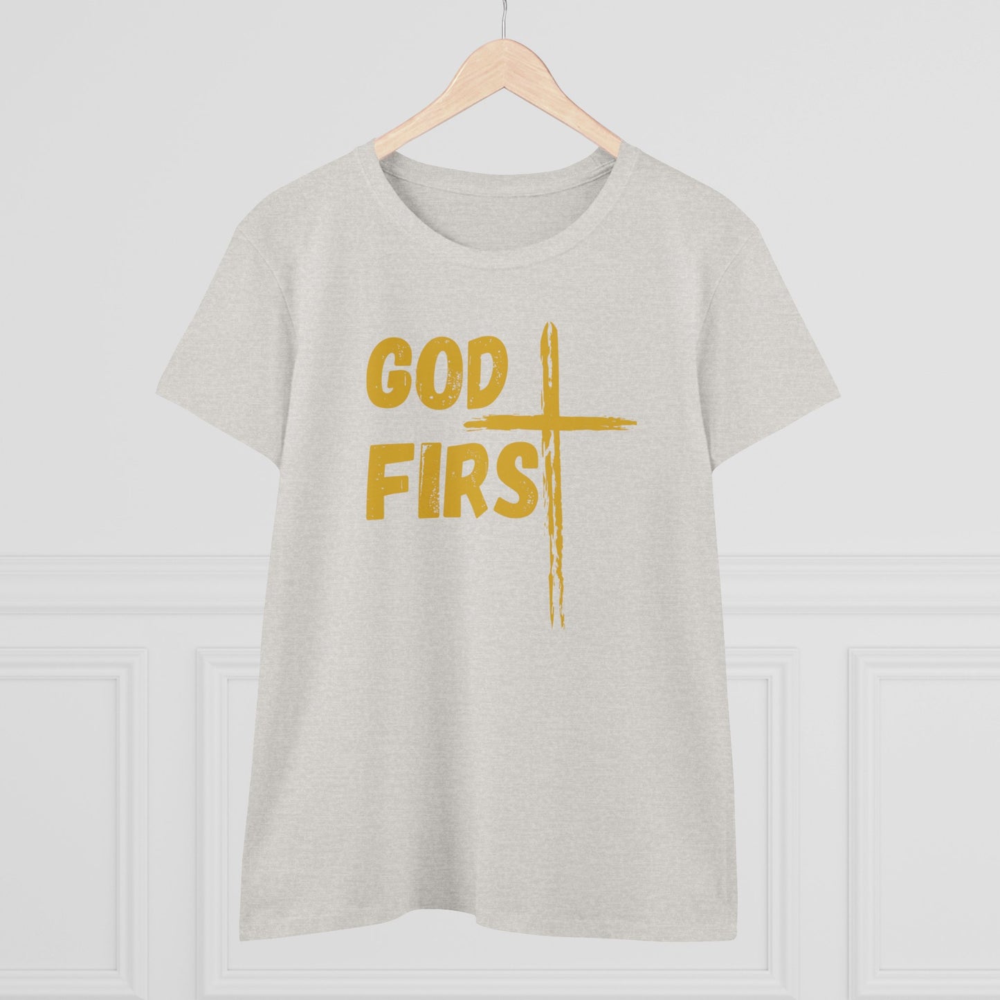 Women's Midweight God First Cotton Tee