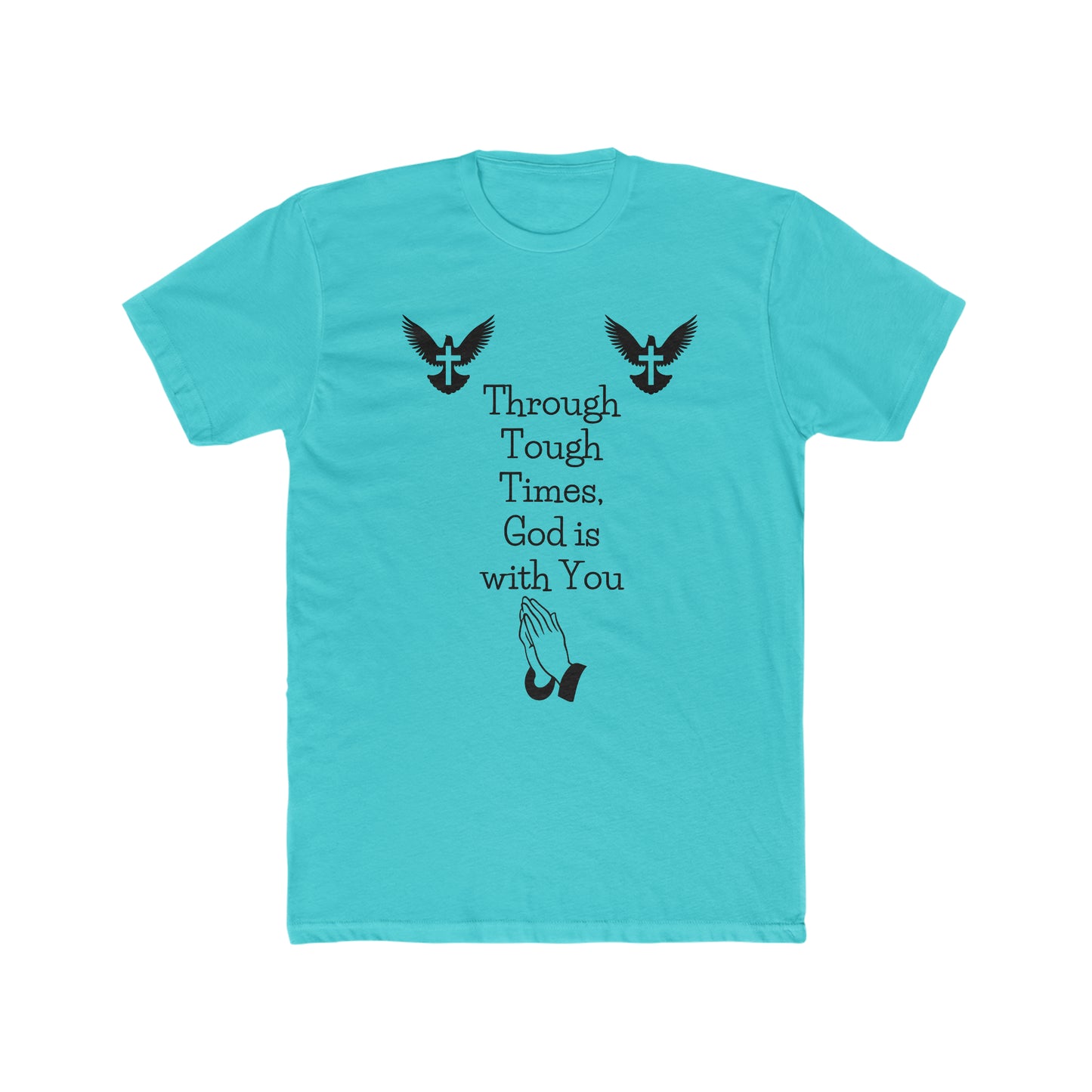 Men's Cotton God is With You T Shirt