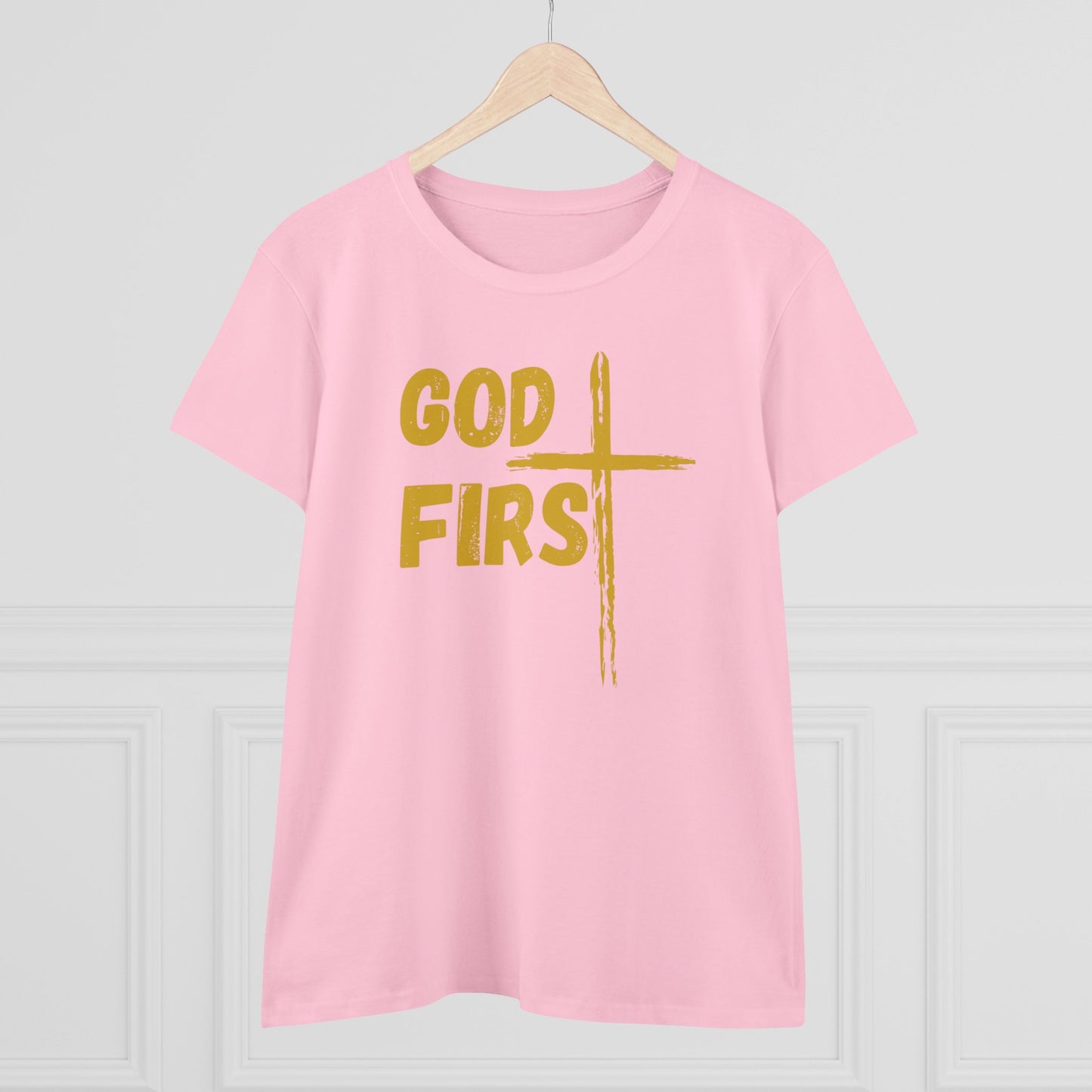 Women's Midweight God First Cotton Tee