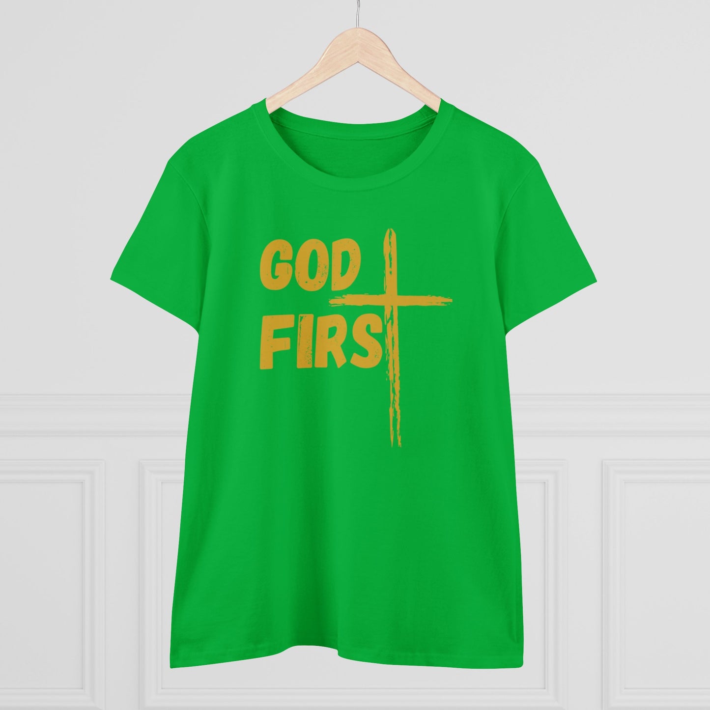 Women's Midweight God First Cotton Tee